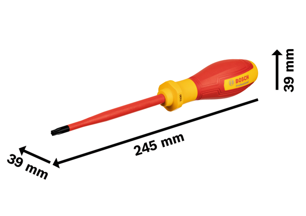 مفك براغي Bosch VDE TX30x125 بمقبض معزول.